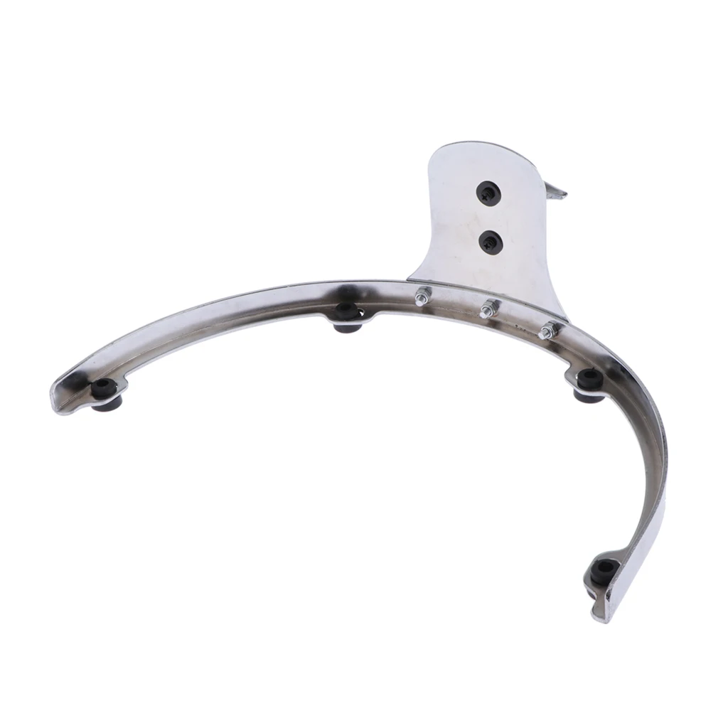 Stainless Steel Drum Suspension Hoop Rim Mount Bracket Hanger for 13 Inch Tom Drum Accessory, Silver