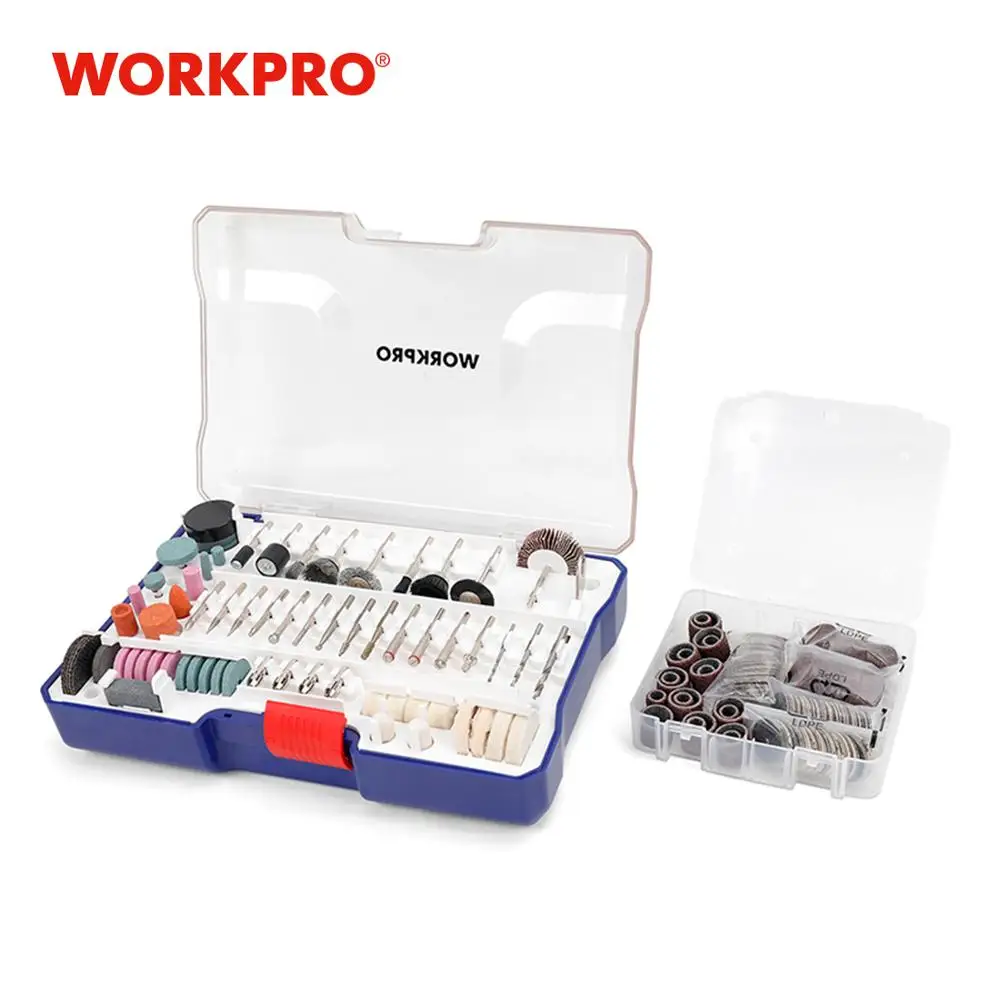 Абразивные шлифовальные насадки WORKPRO 295 шт. наборы аксессуаров для