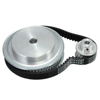 

5M Timing Pulleys Bore 12 and 8mm + Rubber Belts Set for CNC Engraving Reducer Machine Ratio 3:1 Pulley Belt Kit Set Accessorie