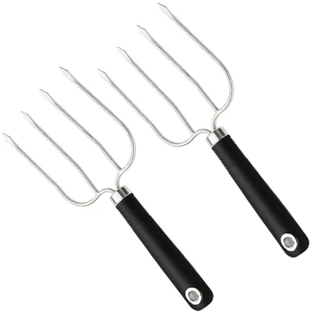 

Turkey Lifting Forks, Strong Endurance Stainless Steel Poultry Chicken Fork, Ultra-Sharp Roast Ham Forks. Easily Lift, Handle Me