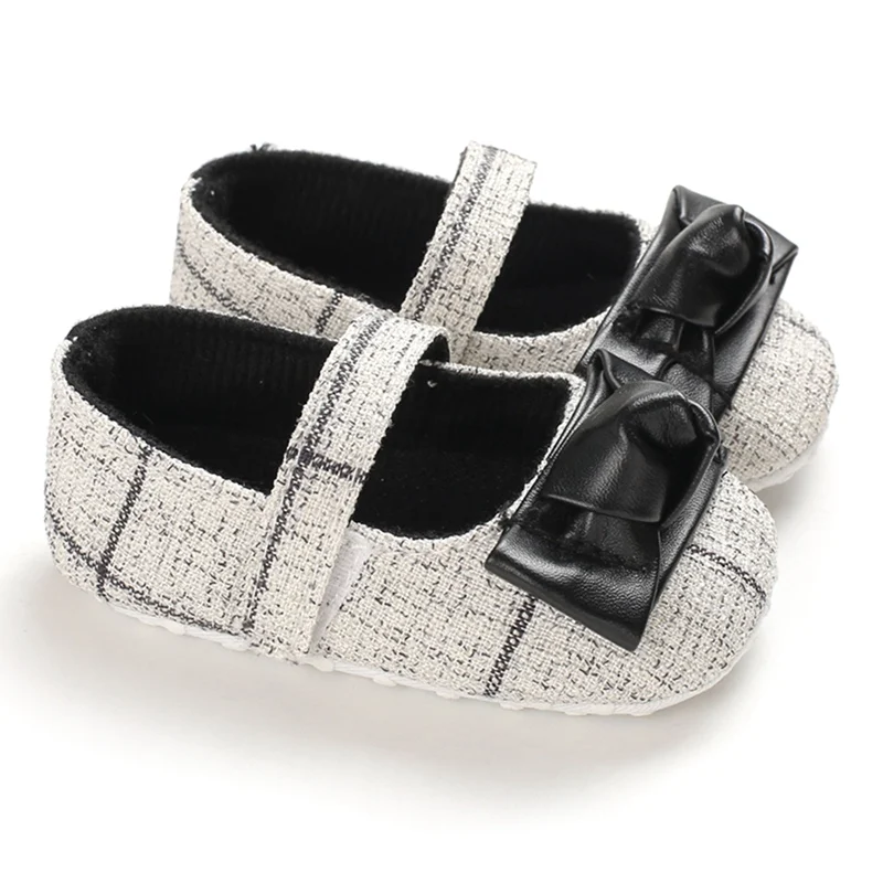 

Baby Girl Bowknot Design Crib Shoes Cute Princess Soft-sole Toddler First Walkers Shoes Moccasins Soft Sole