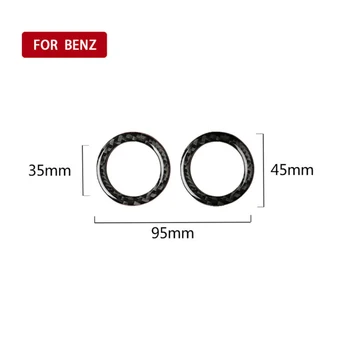 

Car Air Vent Trim Auto Black For Mercedes-Benz C-Class W204 2007-2010 Set 2Pcs