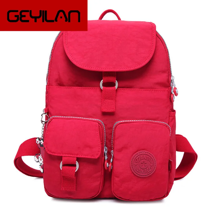 

Big Capacity Shoulders Travel Sports Leisure Men And Women Schoolbag Middle School Students Female Nylon Back Bag Chao
