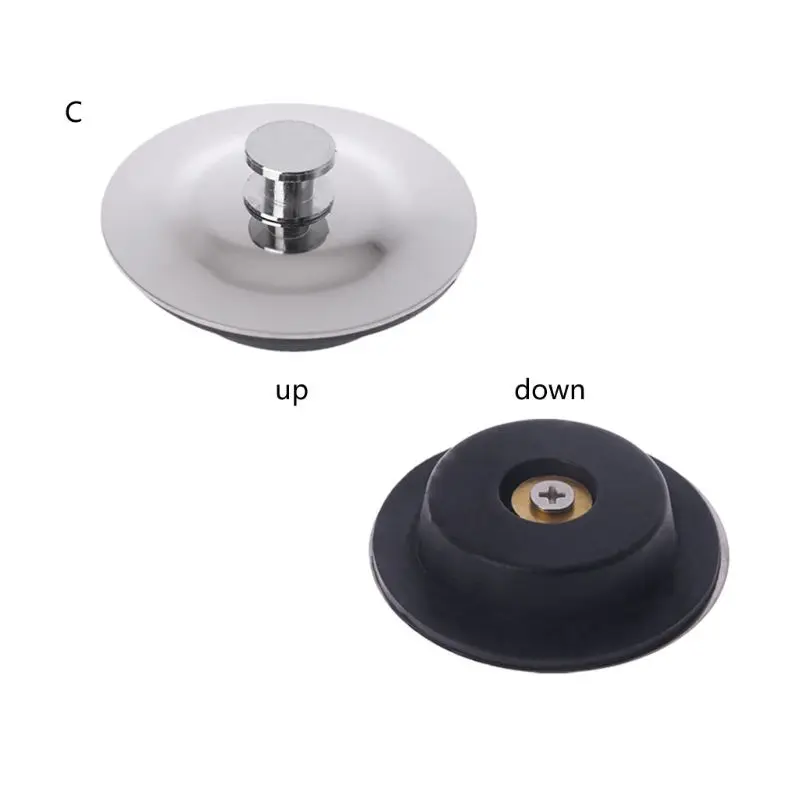 Bath Tub Sink Floor Drain Plug Water Stopper Tool Stainless Steel Rubber For Kitchen Laundry Bathroom shower water stopper drain stopper basin drain stopper silicone drain stopper bathroom sink stopper bathroom sink plug washbasin drain plug
