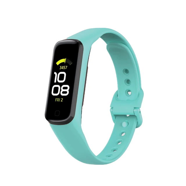 Silicone Sport Band Strap For Samsung Galaxy Fit 2 SM-R220 Watch Bracelet Replacement Watchband Correa For Samsung Galaxy Fit2 Teal Green