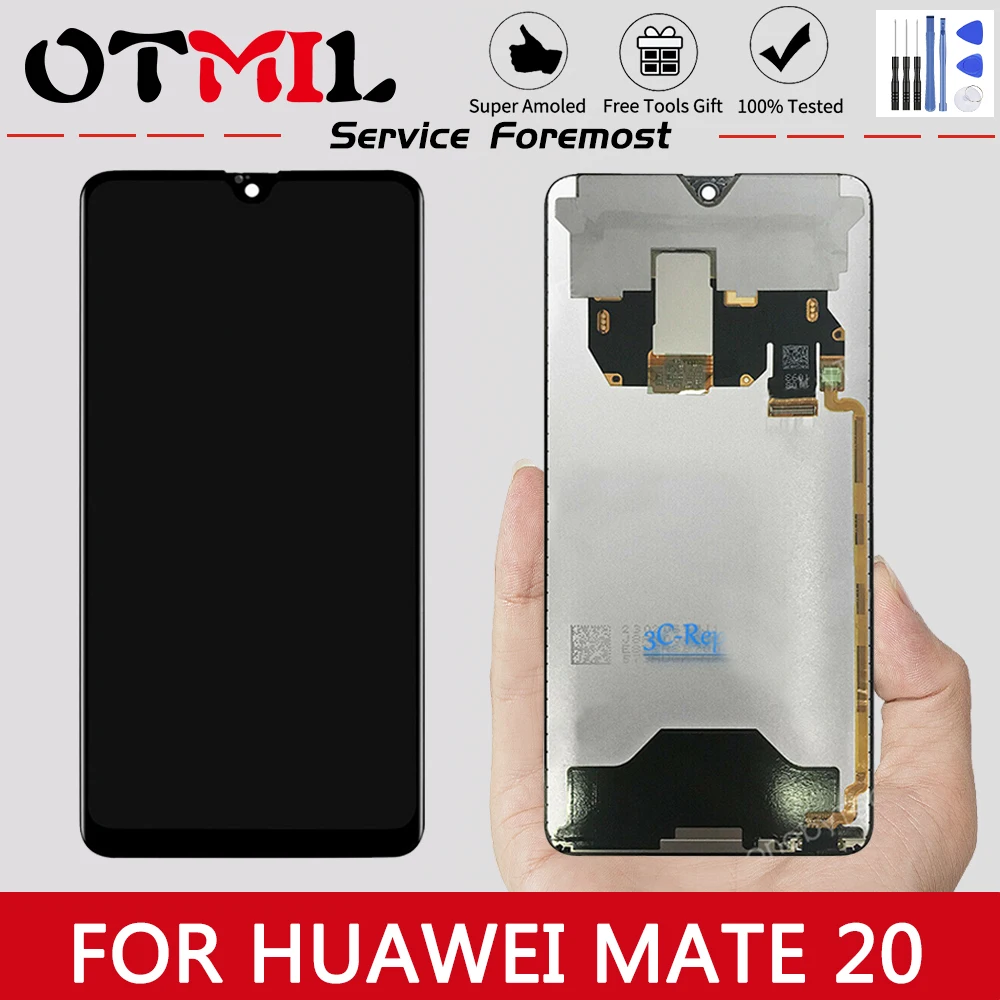

Original 6.53" For Huawei Mate 20 LCD Display Touch Screen Frame Digitizer For Huawei mate20 Display HMA-TL00 AL00 HMA-LX9 L29