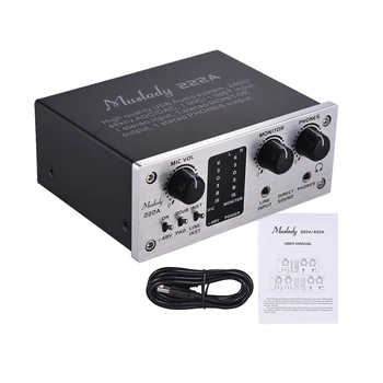 

USB Audio System Interface External Sound Card 2-Channel+48V phantom power DC 5V Power Supply