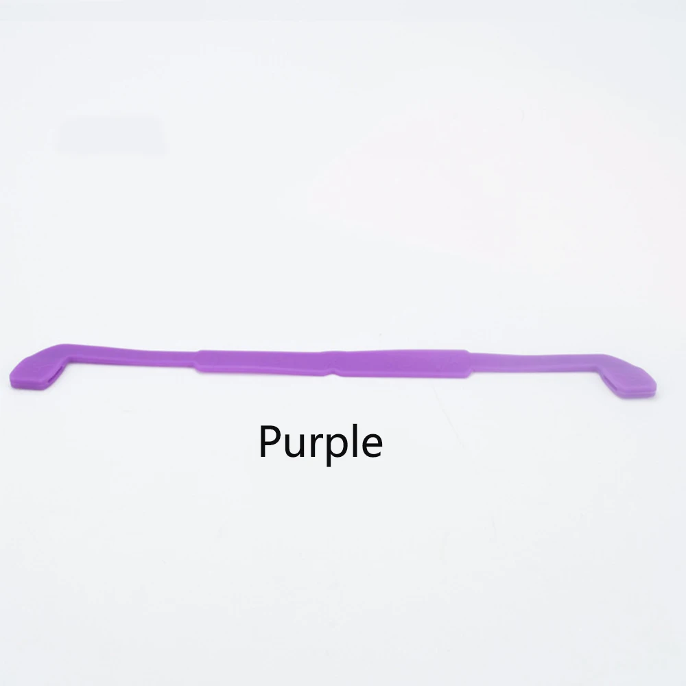 purple 1 шт., силиконовый ремешок для очков, для детей, защитные очки, ремешок, застежка, солнцезащитные очки, повязка на голову, шнур, держатель, спортивные очки, веревка - Цвет: purple