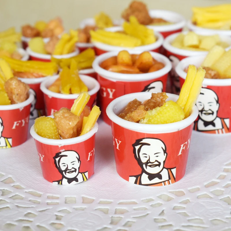Mini Doll Food 2pcs 1/6 1/12 Scale for Miniature Dollhouse Pretend Play Kitchen Set Furniture Decoration Accessories Toy