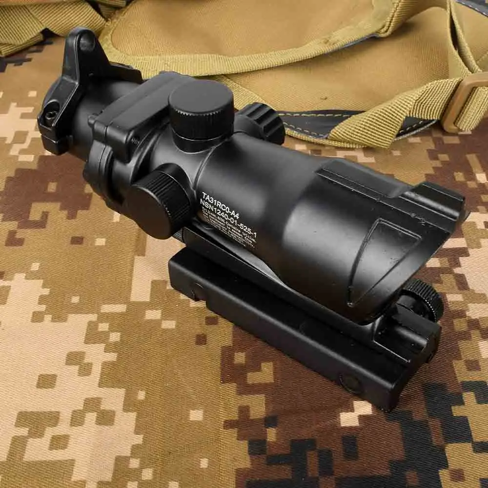 Оптический прицел для винтовки ACOG 1X32 красного и зеленого цвета охотничьи прицелы