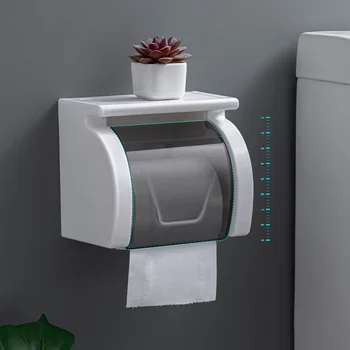 

Toilet Paper Holder Waterproof Roll Paper Dispenser Non-slip Storage Table Toilet Tissue Box Portable Bathroom Accessories