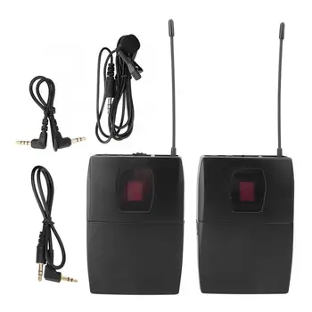 

Portable Clip On Mic Wireless Lavalier Microphone Audio Interface for Phone Camera Clip On Microphone