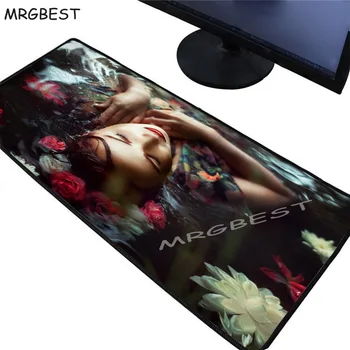 

MRGBEST 80x30cm Large Sexy Girl Women Mouse Pad Mice Gamer Keyboard Table Protector Soft Gaming Mousepad for Tablet PC Laptop