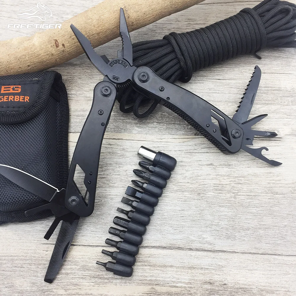 

FREETIGER FP series FP13 Multi pliers 22 Tools in One Hand Tool Set Screwdriver Kit Portable Folding Knife Stainless Steel plier