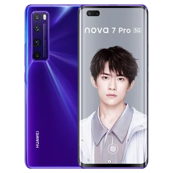 

DHL Fast Delivery HuaWei Nova 7 Pro 5G Cell Phone Kirin 985 Android 10.0 6.57" OLED 8GB RAM 256GB ROM 64MP 50X Zoom Fingerprint