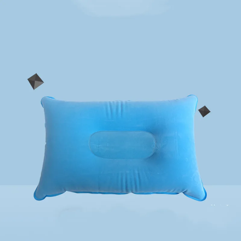 

Soft Blue Travel Pillows Sleeping Head Rest Neck Cushion For Office Car Flight Air Pillow Memory Cotton Pillow
