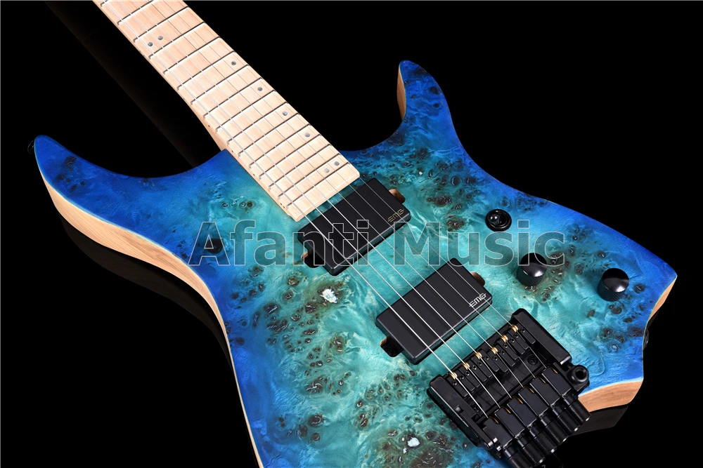 Afanti музыкальная фабрика Безголовый стиль Ash Body Электрогитара(AWT-726