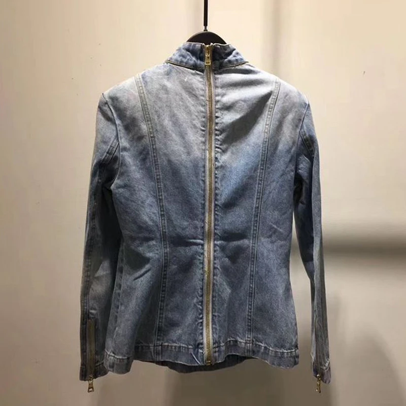 SISPELL Casual Bowknot Denim Women's Shirts Long Sleeve Slim Lace Up Asymmetrical Blouse Female Autumn Fashion Clothes