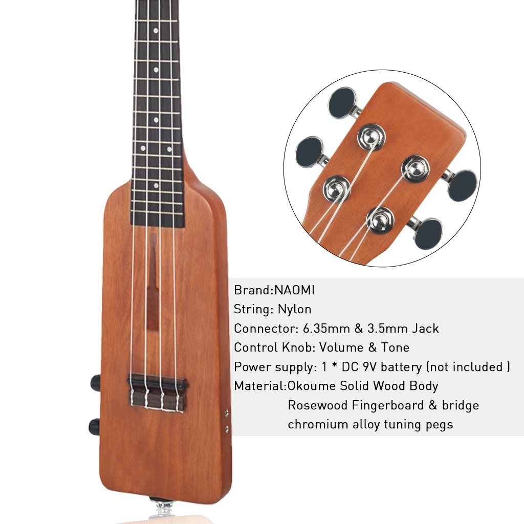 Электрический концертный Гавайские гитары укулеле из цельного дерева Гавайские гитары 23 ''стартовый комплект для начинающих подарок