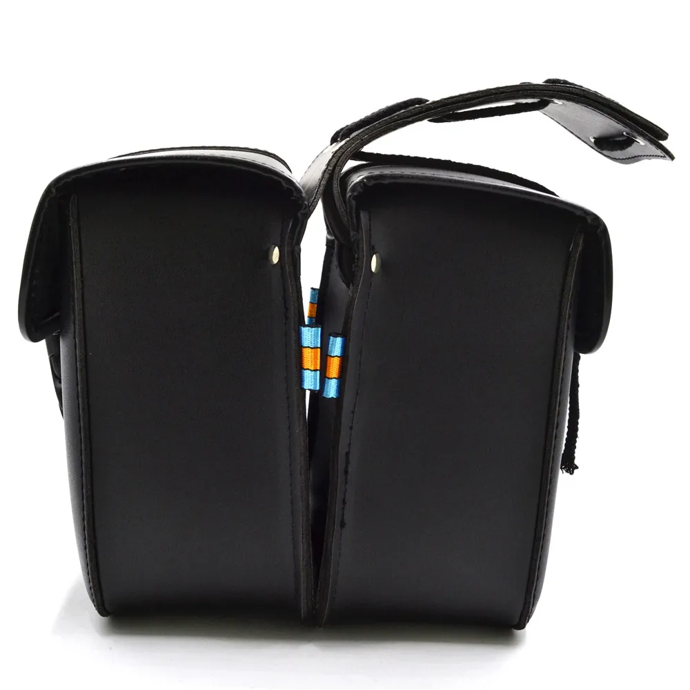 Universal Motorcycle Saddle Bags For Harley Sportster XL883 XL1200 XL 883 1200 Chopper Bobber Pu Leather Side Tool Bag Luggage