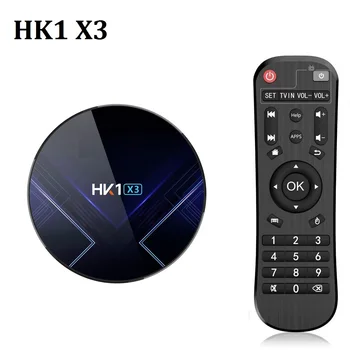 

HK1 X3 Amlogic S905X3 Smart TV BOX 4GB RAM 32GB 64GB 128GB ROM 2.4G 5G wifi Bluetooth 4K UHD Set Top Box Android 9.0