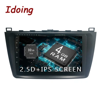 

Idoing 1Din Android auto Steering-Wheel Car Radio Multimedia Player Fit Mazda 6 GPS Navigation 4G+64G Octa Core 1080P Bluetooth