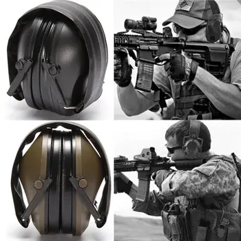 

New Electronic Shooting Earmuff Outdoor Sports Anti-noise Sound Amplification Tactical Hearing Protective Headset Foldable
