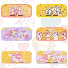 

Cute Cat Dog Switch Lite Protective Shell for Nintend Switch Lite Case Transparent Hard PC Cover with 2pcs Thumb Stick Grip Cap