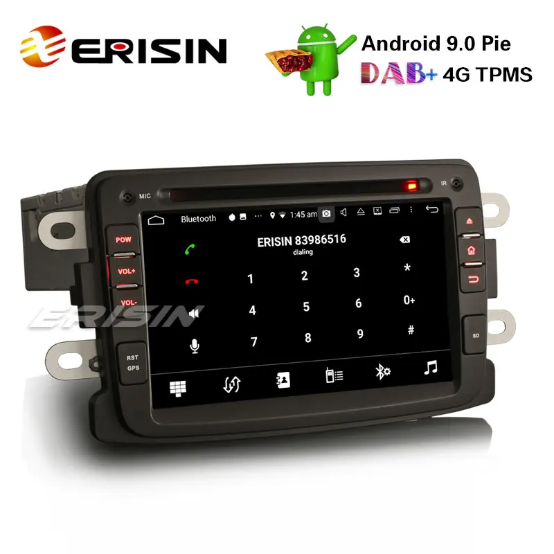 Sale Erisin ES7783D 7" Android 9.0 DAB+4G Wifi Autoradio GPS System for Renault Dacia Duster Logan Dokker Lodgy 2