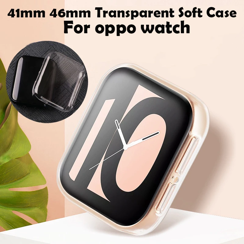 TPU Screen Case For OPPO Watch 41mm 46mm Soft Protector Clear Cover For OPPO Watch 41mm 46mm Full Coverage Protection afbeelding