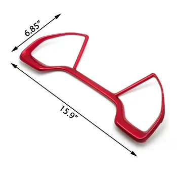

High Quality Red Car Instrument Panel Cover Trim Frame Fits For Honda CIVIC 2016 2017 Decorate Car Replacement Accessories