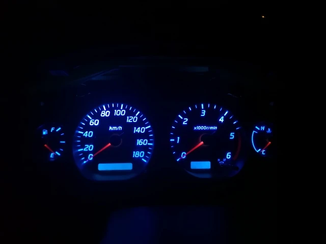 Blue 8 шт 12V T5 Клин светодиодный свет Автомобильная приборная панель лампа набор для Mercedes R129 W140 W163 R107 W124 R170 W208 - Испускаемый цвет: Blue
