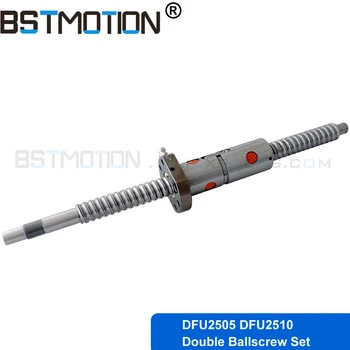 

Customize Length Ballscrew 2505 2510 C7 Rolled Ball screw with DFU2505 DFU2510 Double ballnut with End Machined