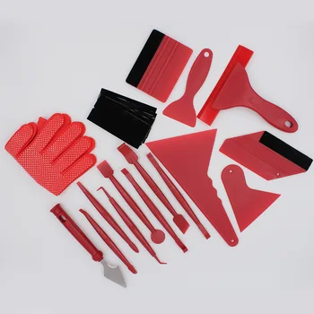 

2 color Vinyl Wrap Film Tools Replacement Car Vehicle Squeegee Scrapers Kit 21pcs/Set For Window Mirrors New Practical