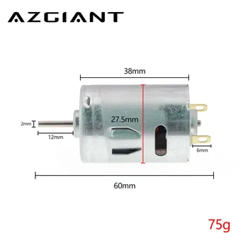 

OT-RK380PH-5028/57 Carbon Brush Motor DC 7.4V 28000RPM High Speed Motors Long Shaft Large Torque Engine Motor RC Model DIY