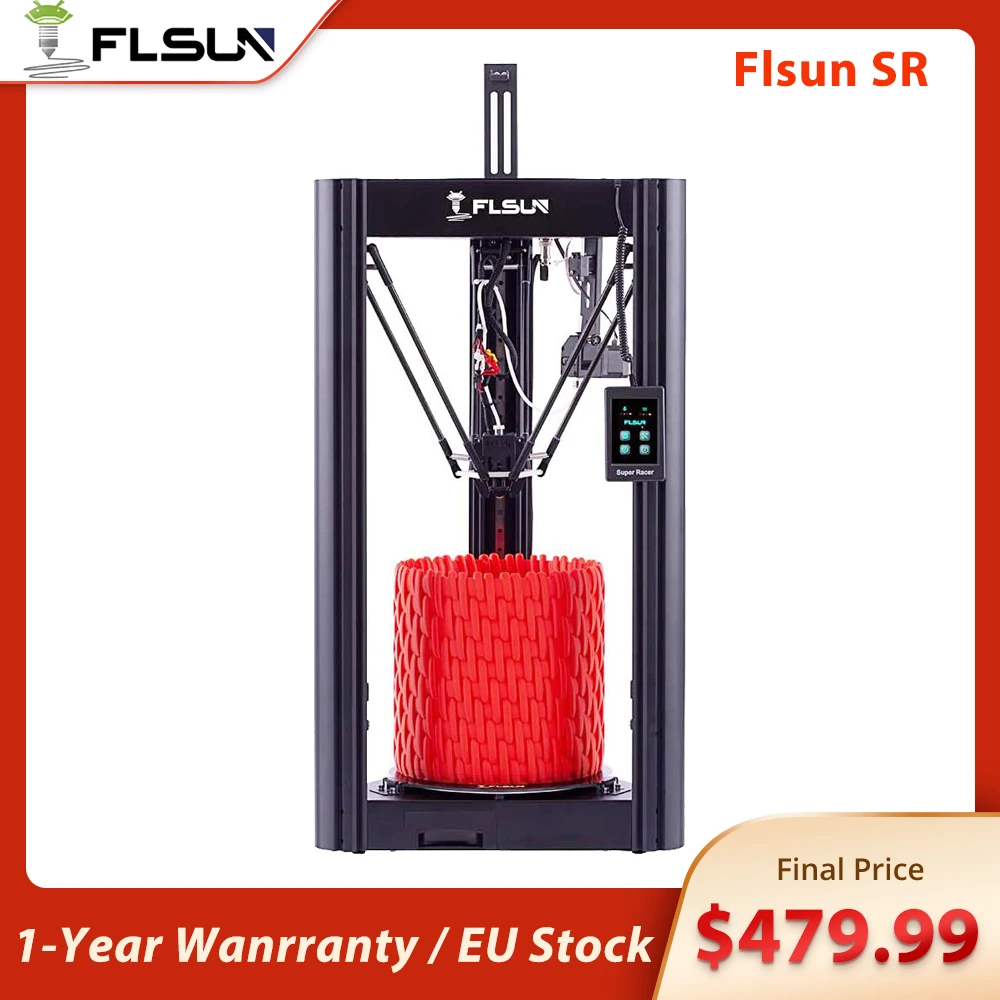 Stampante 3D Flsun Sr Tmc2209 Driver Silenzioso Schermo Capacitivo Palmare Processore A 32 Bit Lineare Trac Ad Alta Velocità