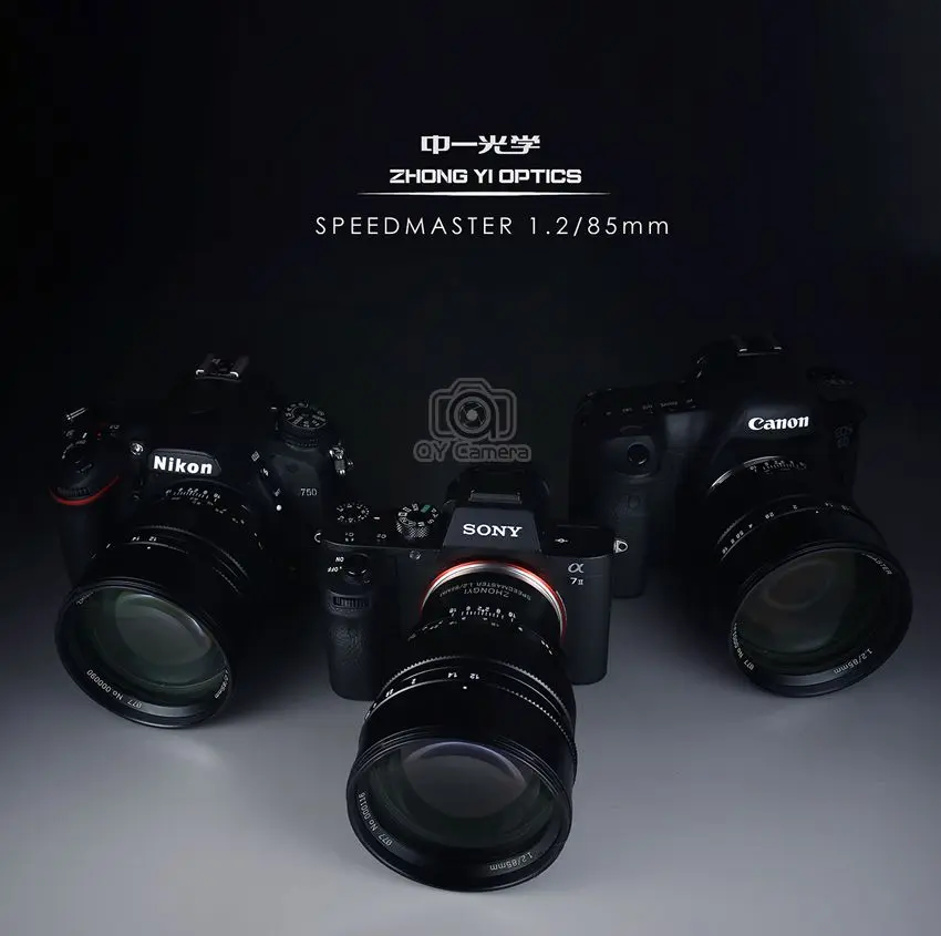 US $630.00 Mitakon Zhongyi Speedmaster 85mm F12 Lens For Nikon F D800 D800e D3s D810 Sony A6000 A6300 A6400 Canon EOS EOSR EOSRP