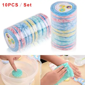 

10 PCS/Set Multi-function Compressed Towel Magic Face Towel Tourism Practical Outdoor Sports Camping Hand Towel