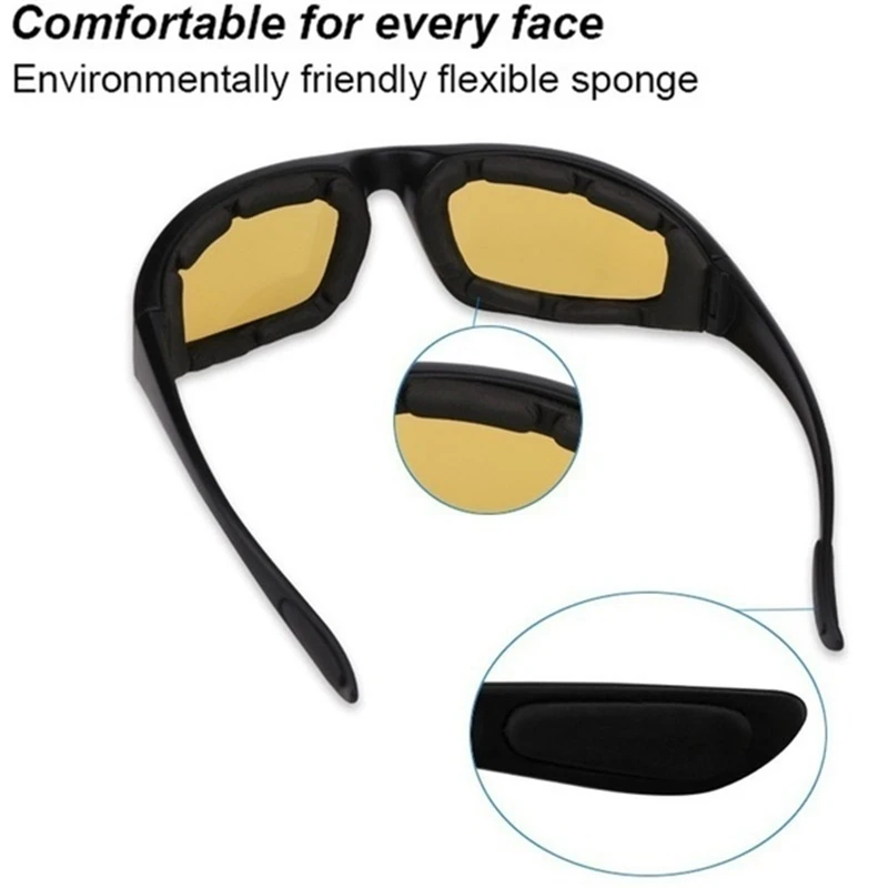 Car Anti-Glare Night Goggles Sunglasses Motorcycle Driving Glasses Night-Vision Glasses Protective UV400 Drivers Goggles