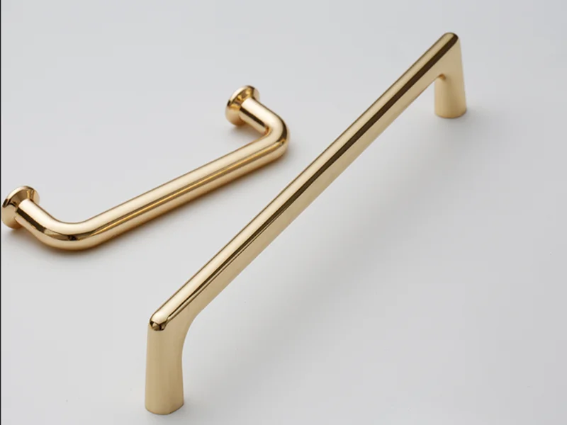 American design Chrome Furniture Handle  Stiainless Steel Zinc Handle Kitchen Cabinets Pulls  Gold cupboard  handle  