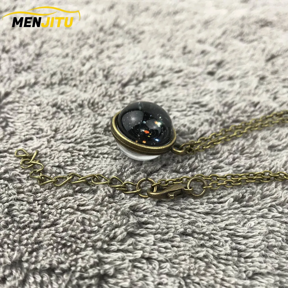Высококачественные подарки, солнечная система, двухстороннее стекло, звездное украшение, модное, изысканное, царство звезд, сверкающее украшение для автомобиля
