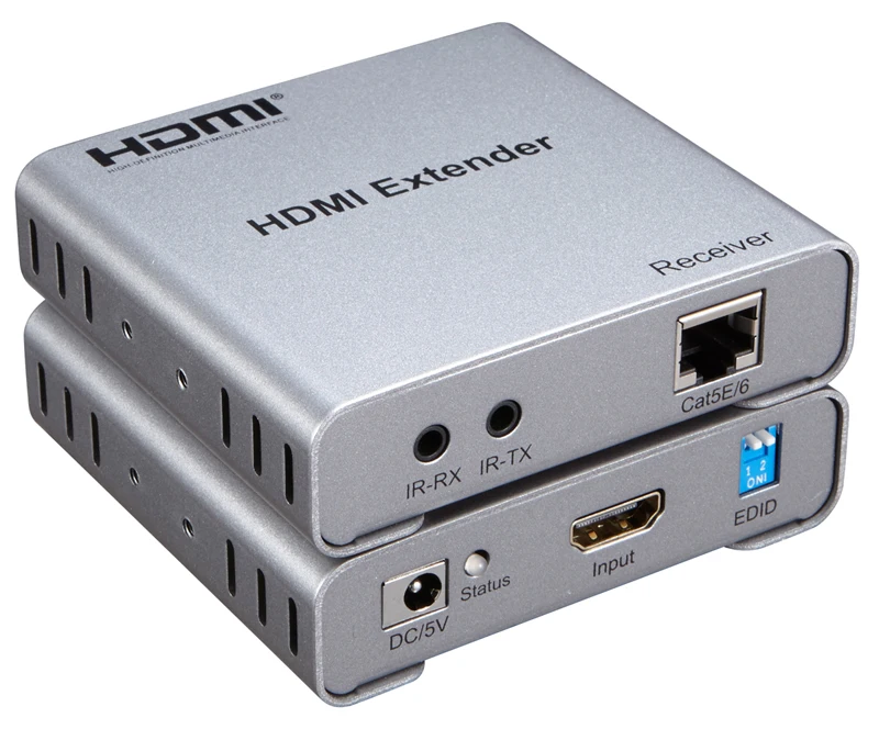 1080P 50 м HDMI удлинитель локальная петля ИК по CAT5E Cat6 RJ45 Ethernet Lan кабель передатчик приемник ноутбук ПК DVD к ТВ