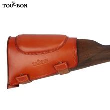 Tourbon טקטי ציד רובה Shotgun Buttstock שאר הלחי האוניברסלי עור נרתעת Pad מגן אקדח אבזרים(China)