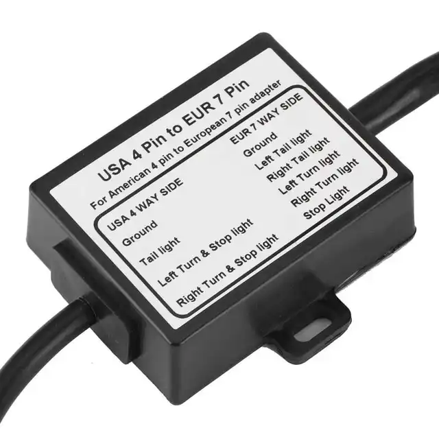 Adattatore Spina Rimorchio 7 Pin Americano To Europeo - Convertitore Segnale Per Veicoli E Rimorchi - Foto 2