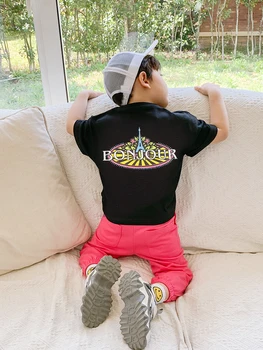 

Boys' Net Red Summer Short-Sleeved Pants Suit Thin Section 2020 New Fashion Korean Version of the Big Boy Baby Clothing