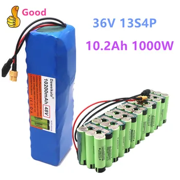 

100% Original 48v 10.2Ah 1000w 13S3P 10200mah lithium ion 48V 10200mAh battery 54.6V Li-ion battery electric scooter with BMS