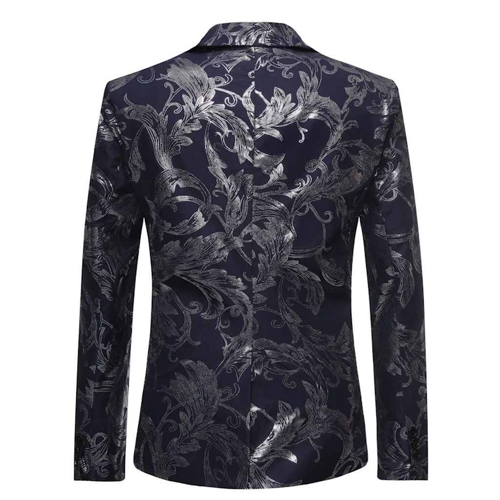 Роскошные мужские тонкие клетчатые блейзеры костюм хороший отложной Collor Americana Топы Куртка сплошная Блейзер Slim Fit Masculino