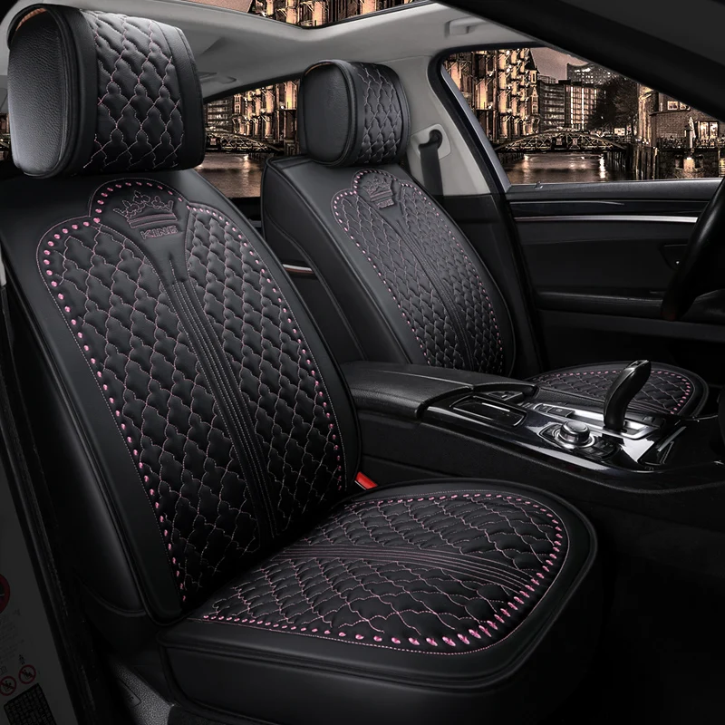 Чехлы для автокресел из искусственной кожи с полным покрытием для Toyota CROWN Для Avalon HIGHLANDER RAV4 C-HR IZOA CAMRY