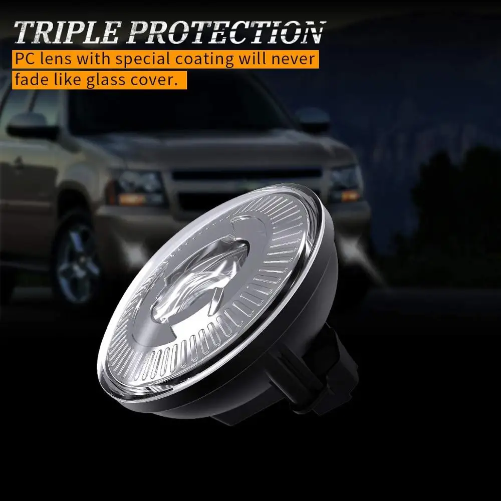 

Car Fog Driving Lamps Round Fog Light Fit For 2015-2018 2016 2017 GMC Canyon w/ Round Fog Lamp Accessories