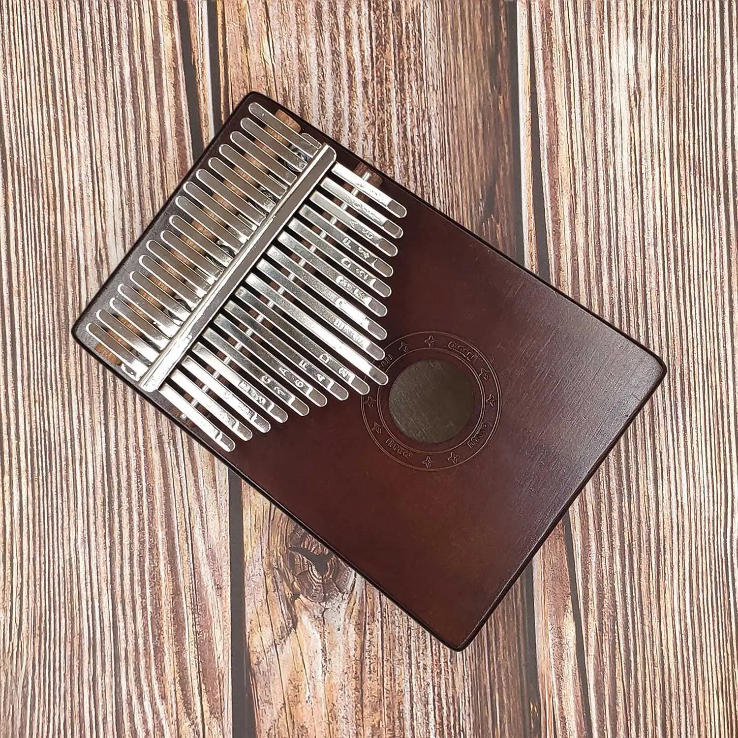  3 Styles Beginner Instruments Pattern Thumb Piano Mahogany Body Musical Instrument 17 Keys Kalimba 